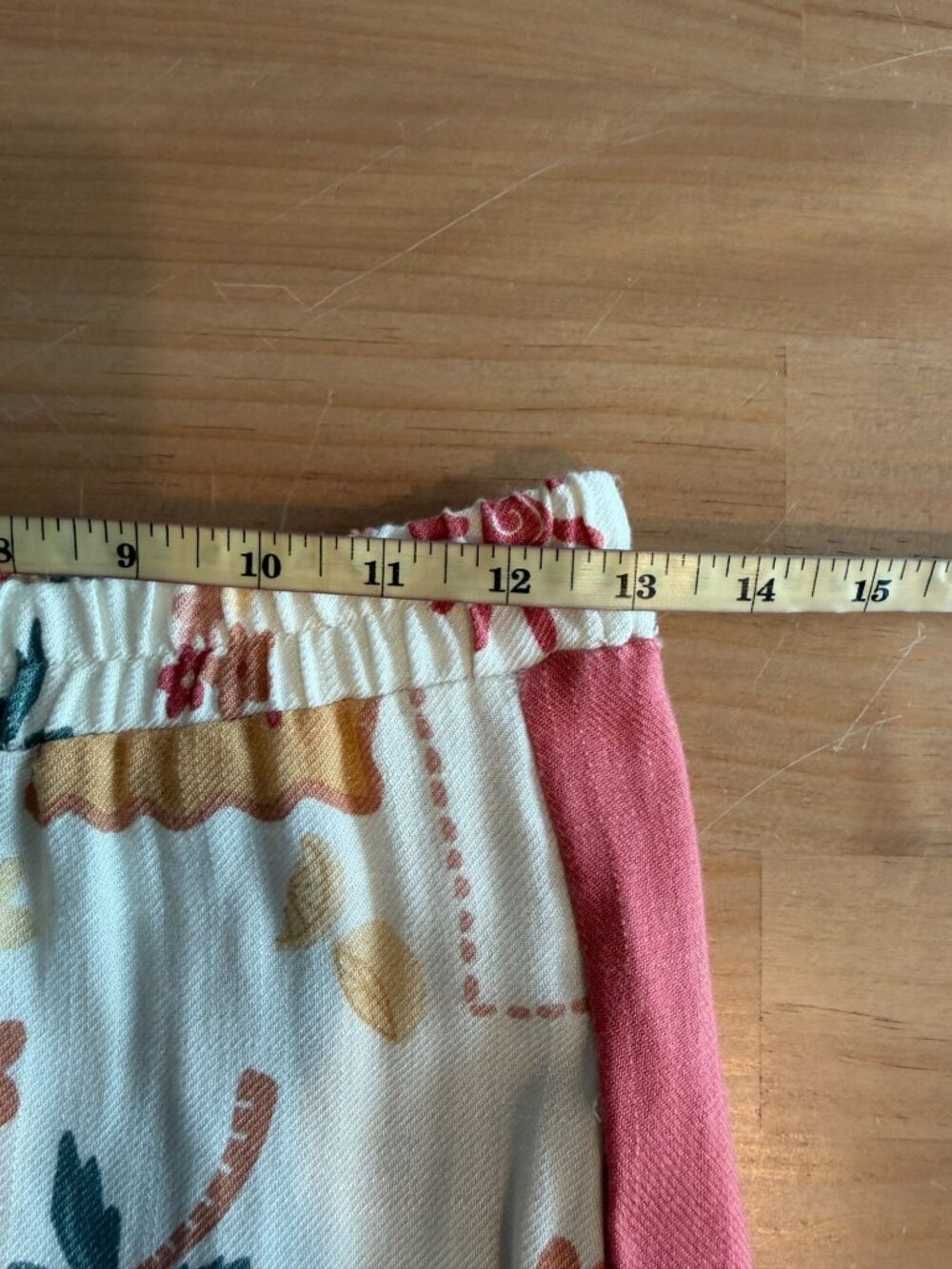 Sienna Sky Boho Wide Leg Pants Tropical Print Palazzo Elastic Waist Beach LARGE - Picture 7 of 9